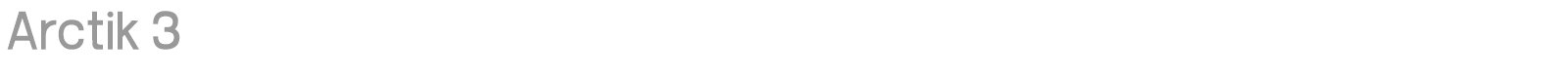 Arctik 3 font preview